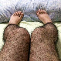수북한 다리털의 그녀, 헉!