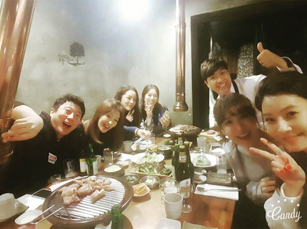 ▲KBS2 '하숙집딸들' 박시연이 첫 회식사진을 공개했다. (사진=인스타그램)