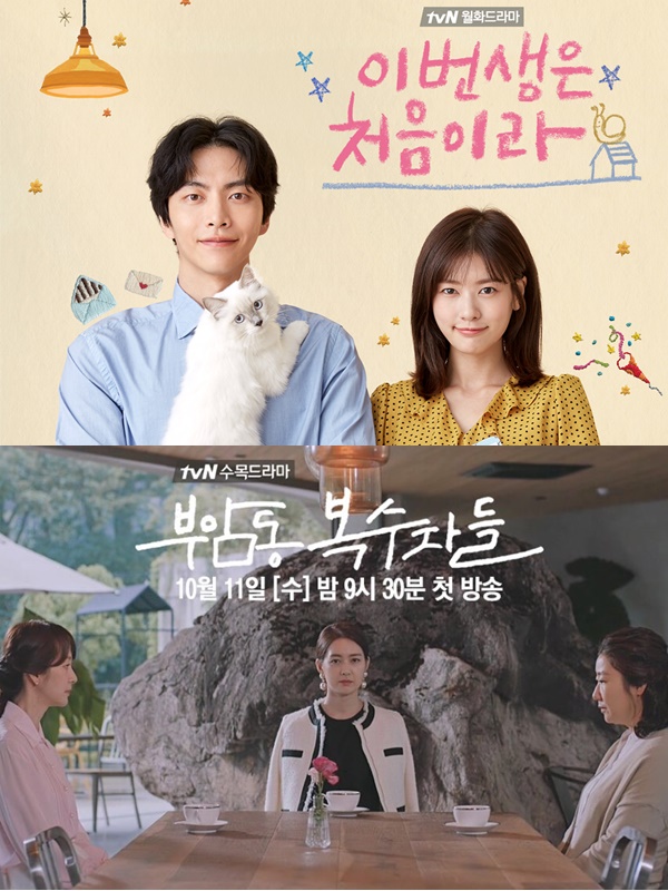 ▲tvN 신작 '이번 생은 처음이라', '부암동 복수자들'(사진=tvN)