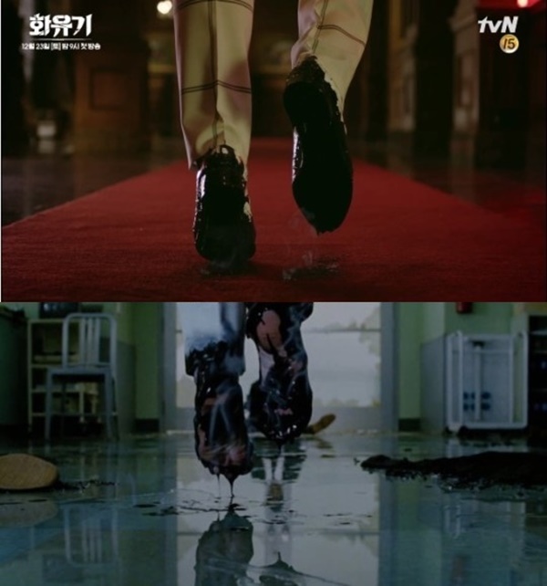 ▲표절 및 유사 논란이 불거진 tvN '화유기' 티저영상(위)과 영화 '콘스탄틴'의 한 장면(사진=tvN '화유기' 우마왕 티저, 영화 '콘스탄틴')