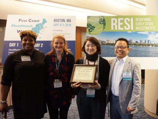 ▲더웨이브톡이 4일 미국 보스턴에서 열린 RESI 컨퍼런스 내 Innovation Challenge에서 2위를 차지했다. 