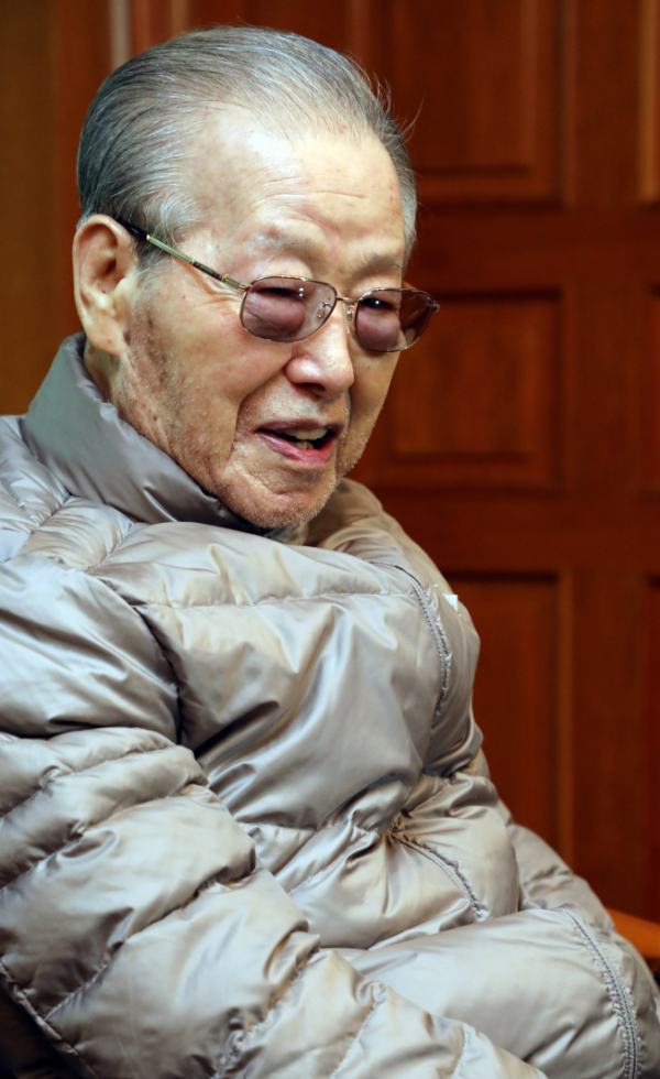 ▲지난 4월 서울 신당동 자택에서 김종필 전 총리. 연합뉴스