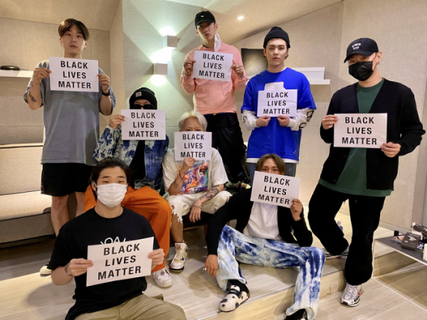 ▲BLACK LIVES MATTER 운동 동참(사진제공=하이어뮤직)