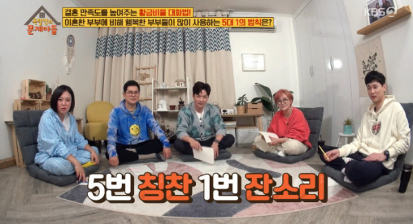 ▲5대1 법칙(사진=KBS2 '옥탑방의 문제아들' 방송화면 캡처)