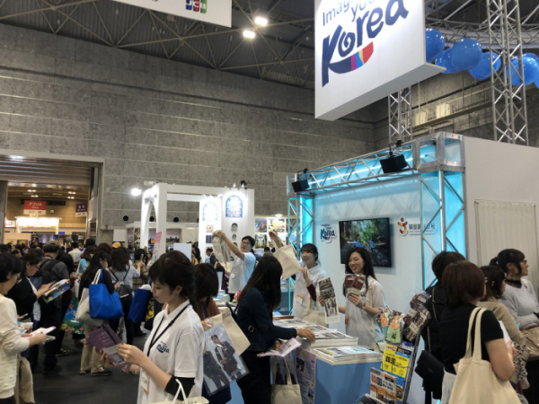 ▲2019년도 ‘투어리즘 EXPO 재팬’ 한국관 사진(사진제공=한국관광공사)