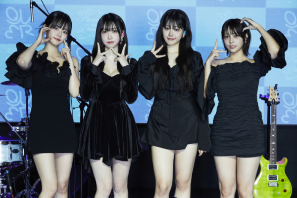 ▲QWER 멤버 쵸단(왼쪽부터), 마젠타, 히나, 시연(사진제공=타마고 프로덕션)
