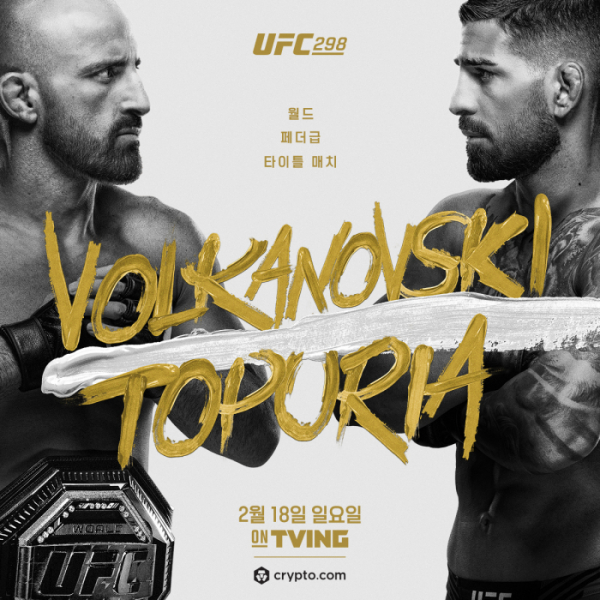 ▲'UFC 298' 볼카노프스키 vs 토푸리아(사진제공=UFC)