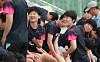 베일 벗은 북한 여자축구단 훈련...'웃는 모습' 처음 포착