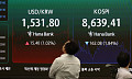 치솟는 환율, 코스피 하락 마감 [포토로그]