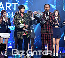[BZ포토] 블랙아이드필승, 트와이스의 축하를 받으며~