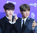 [BZ포토] 워너원 김재환-박우진, '하트 요정 나야 나~'