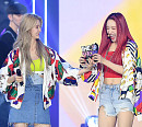 [BZ포토] EXID 정화-하니, 더쇼 1위 '아이처럼 해맑게'