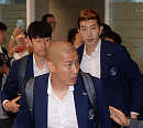 [BZ포토] '2018 러시아 월드컵' 대표팀 차두리-손흥민-조현우, 나란히 귀국
