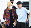 [BZ포토] 방탄소년단 뷔-진, '소리없는 잘생김 대결~'
