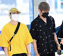[BZ포토] 워너원 하성운-박우진, 개성 돋보이는 공항패션