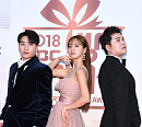 [BZ포토] 승리-혜리-전현무, '2018 MBC 방송연예대상' 3MC 찰떡 같은 합