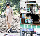박해진의 한중일 글로벌 팬, '지금부터 쇼타임' 촬영장 간식+커피차 응원 촬영장 '화기애애'