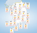 [월요일 날씨] 전국 천둥ㆍ번개 동반한 비…체감 온도 33도 이상에 열대야