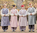 티아이오티(TIOT), 설 한복 인사…4인 4색 매력 발산