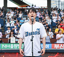 라포엠 유채훈, NC 다이노스 홈경기 시구→애국가 제창 "뜨거운 에너지"