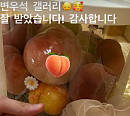 아이유 "변우석 갤러리 고마워요" 복숭아 선물 인증샷