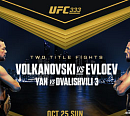 'UFC 333' 볼카노프스키vs예블로예프→얀vs드발리쉬블리 중계 티빙