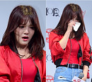 [BZ포토] AOA 지민, 죄송합니다…눈물의 컴백