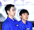 [BZ포토] 김수현-이홍기, 같은 날 프로볼러 도전!