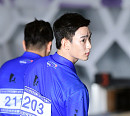 [BZ포토] 김수현, 볼링공 든 팔뚝이 섹시해~