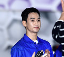 [BZ포토] '프로볼러 선발전' 연습경기 참석한 김수현