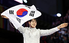 펜싱 사브르 오상욱, 한국에 첫 금메달…'그랜드슬램' 달성[파리올림픽]