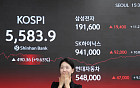 코스피, 9%대 상승해 5580선 회복⋯코스닥 역대 최대 상승률 기록