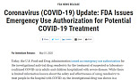 美 FDA, 중증 코로나19에 '렘데시비르' 긴급사용승인