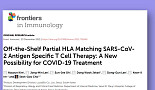 조석구 교수팀, 코로나19 ‘off-the-shelf T세포' 논문