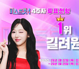 '미스트롯4' 투표하기 4주차 결과, 1위 길려원…허찬미·이엘리야·윤윤서·윤태화 상위 5명