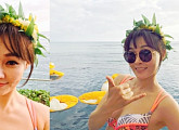 가수 박주희, 하와이 휴가 중 우월한 각선미 '섹시미+상큼함'
