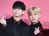 [BZ포토] 워너원 옹성우-박지훈, '하트 요정 나야 나~'