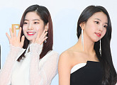 [BZ포토] 트와이스 다현-채영, 흑과 백 '매력 대결 중'