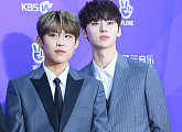 [BZ포토] 워너원 박우진-황민현, 회색빛 슈트까지 완벽 소화