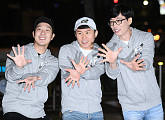 [BZ포토] 하하-양세형-유재석, 힘차게 외쳐보는 '무한도전'