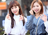 [BZ포토] 에이프릴 레이첼-채은, '심쿵하게 손하트'