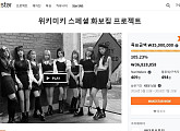 위키미키Ｘ메이크스타, 화보 프로젝트 목표 금액 100% 달성