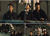 '미스터 션샤인' 이병헌·유연석·변요한, 화기애애 '김태리 남자들'