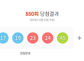 로또880회 당첨번호 발표…1등 7명 28억3781만원