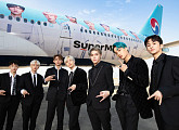 대한항공, SuperM 글로벌 앰배서더 위촉…래핑 항공기 공개