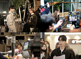 '열정 뿜뿜' 에이핑크 윤보미ㆍ이세진, 웹드라마 '오빠가 대신 연애해줄께' 촬영 현장 공개