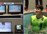 박태환, 물 만났다…전북 현대 클럽하우스 수중치료실 체험
