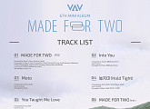 ‘15일 컴백’ VAV, 6th 미니앨범 트랙리스트 공개