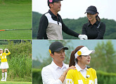 '편먹고 공치리' 인교진·소이현 VS 강경준·장신영, 가평 골프장서 나이 잊은 '초딩' 자존심 골프 대결