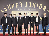 슈퍼주니어, 정규 11집 음원차트 안착…'K-POP 레전드' 입증